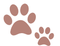 paw prints brown